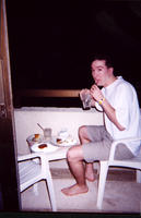 Room service on the balcony