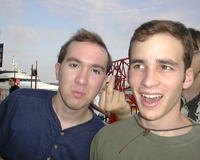 Mike and Derek with Roland's hand