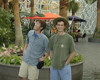 Andy and Derek near the pier