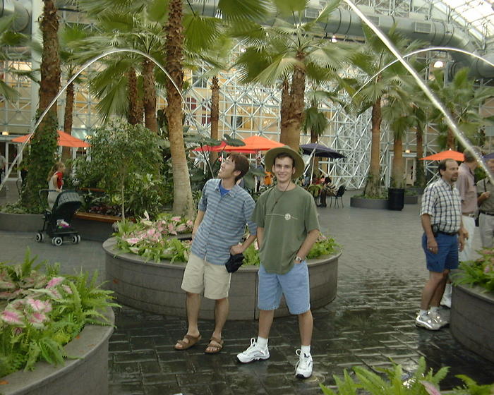 Andy and Derek near the pier
