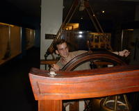 Derek on the boat at the Museum of Science & Industry