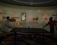 Andy playing ping-pong at top of Sears Tower (yes, really)