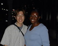 Andy with his friend Loretta