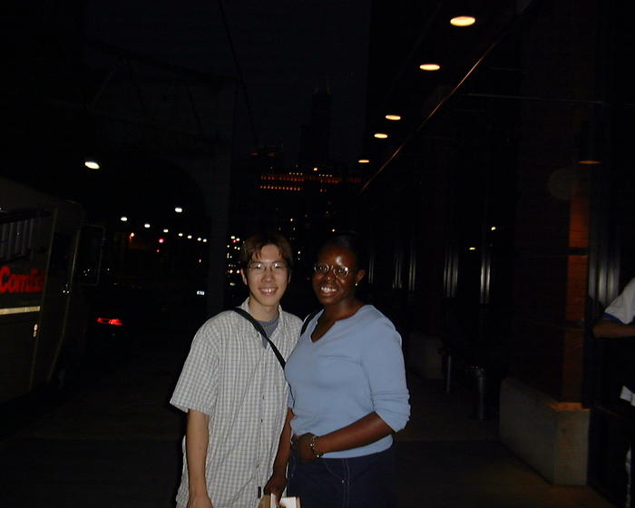 Andy with his friend Loretta