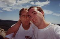 July 2000: Mike and Heather on the trail