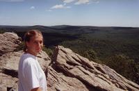 July 2000: Heather at Chimney Rocks
