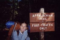 July 2000: Heather on the Appalacian Trail