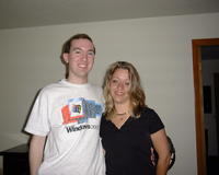 May 27: Mike's with his cousin, Brenda (Pittsburgh)