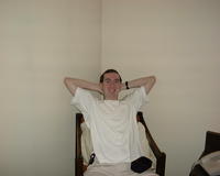 May 28: Mike posing at the hotel (Pittsburgh)