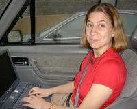 May 28: Heather navigating (Pittsburgh)