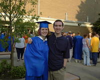 June 2: Amanda & Mike at her high school graduation (Illinois)