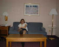 June 3: Heather at the hotel (Indianapolis)