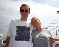 August 1999: Outside the beach house, taken by Ashlyn