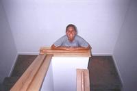 August 1999: Heather posing in the beach house