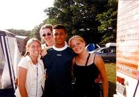 June 1999: Heather and friends at Creation