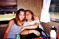 June 1999: Heather and Becca at Creation
