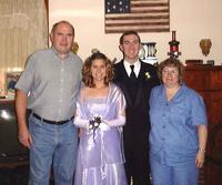 With Mike's parents, before Heather's Prom, April 2000