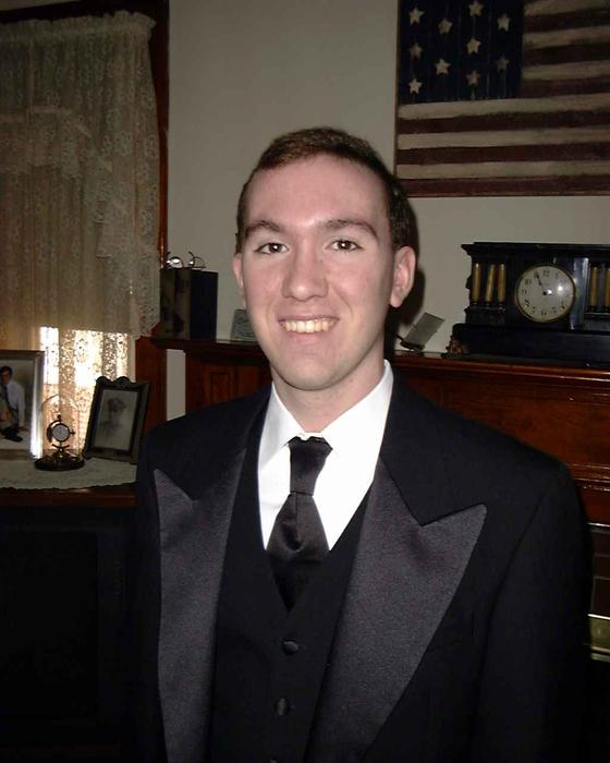 Mike ready for Heather's Prom, April 2000