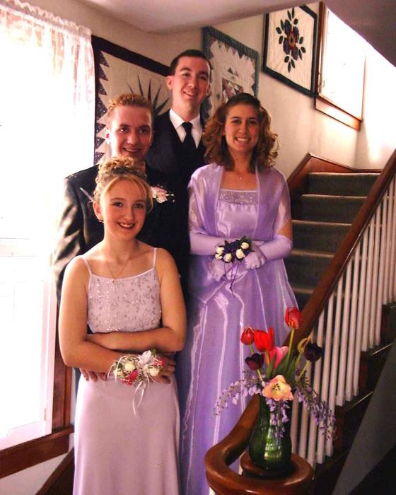 Mike's brother Glenn, his girlfriend Christina, Mike, and Heather