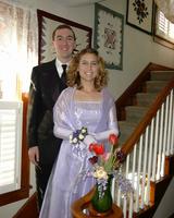 Mike and Heather on the usual step