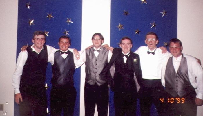 A bunch of the guys at Prom 1999