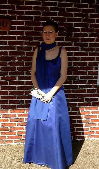 Heather, ready for Prom 1999