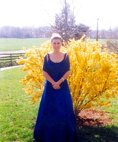 Heather at home before Prom, April 1999