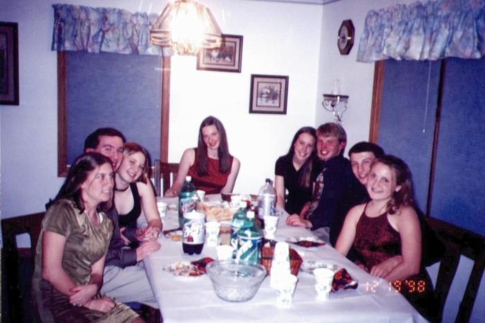 12-19-98: Dinner in Greencastle before Snowball Dance