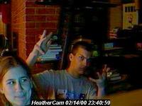 Heather and her brother Sean, 2/14/2000