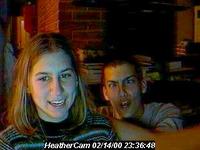 Heather and her brother Sean, 2/14/2000