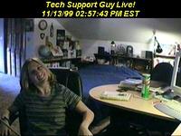 Heather having fun with Mike's cam, 11/13/1999