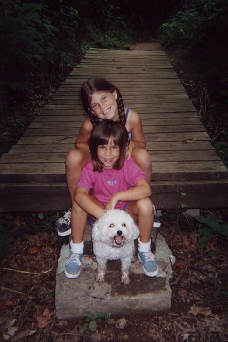 July 2000: Heather's sisters at Renfrew