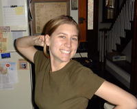 April 2000: Heather posing