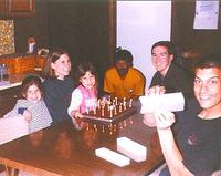 April 1999: Heather's family on her birthday