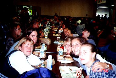 October 1998: Heather & Friends' lunch table