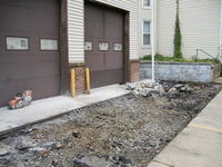 Blacktop is removed