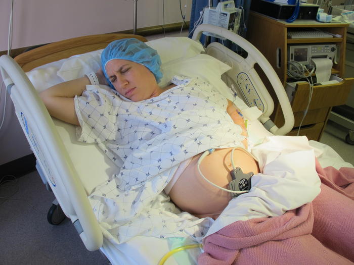 Mommy getting ready for the Operating Room