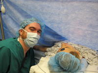 Mommy and Daddy during delivery