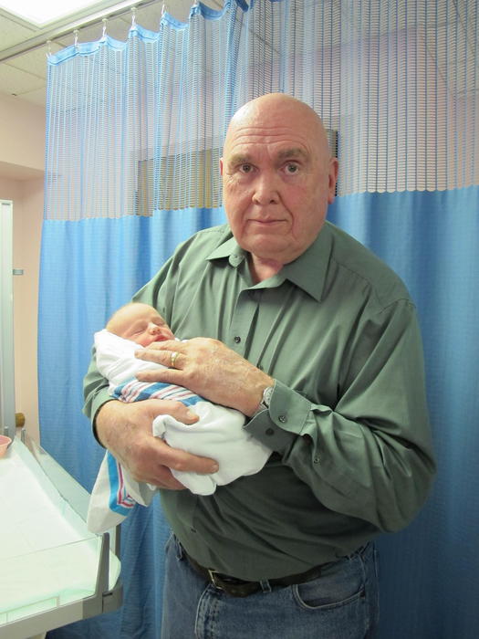 A proud grandfather!  (Mike's dad.)