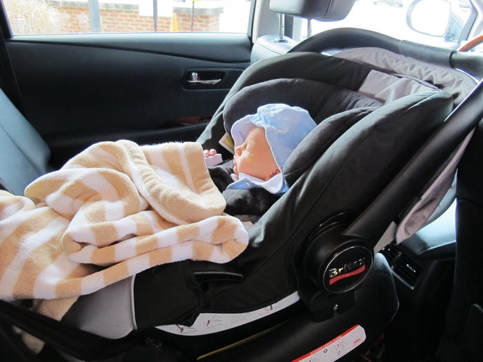 In the car and heading home