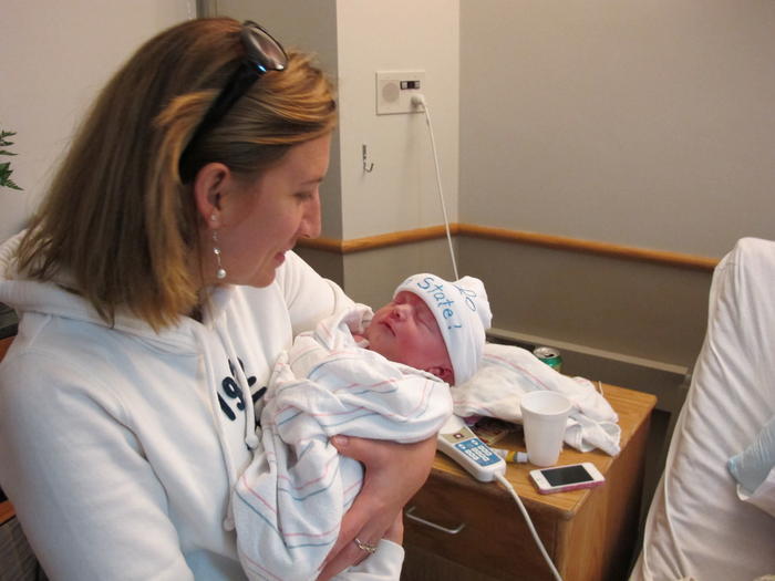 Heather with nephew Mason John Cermak