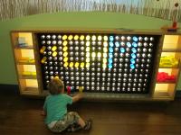 "CAM" on a giant Lite-Brite.