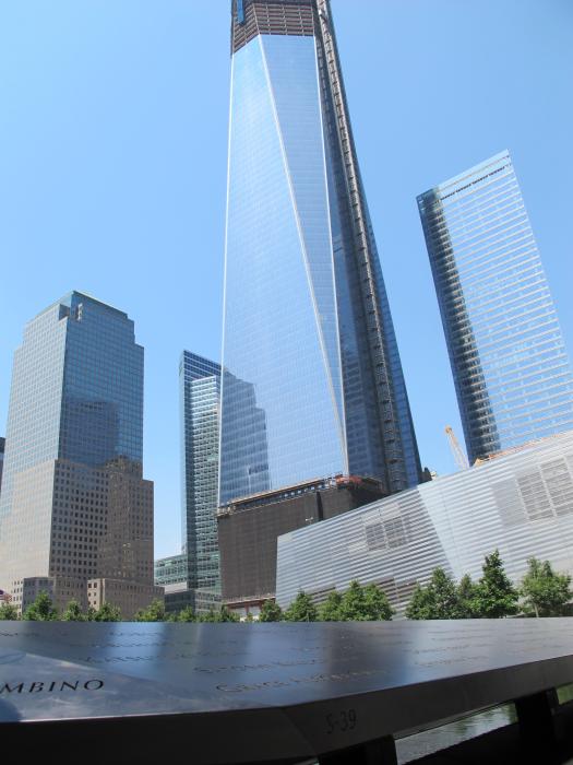 One World Trade Center under construction.