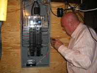 Dad gives us the power necessary for all of the lights!