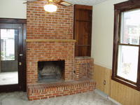 Fireplace in Heather's music room