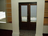 French doors (front entrance)