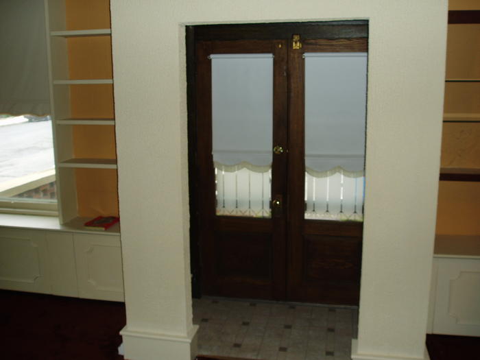 French doors (front entrance)