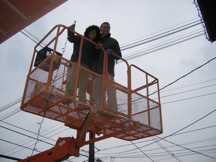 Mike & Heather near the electric.