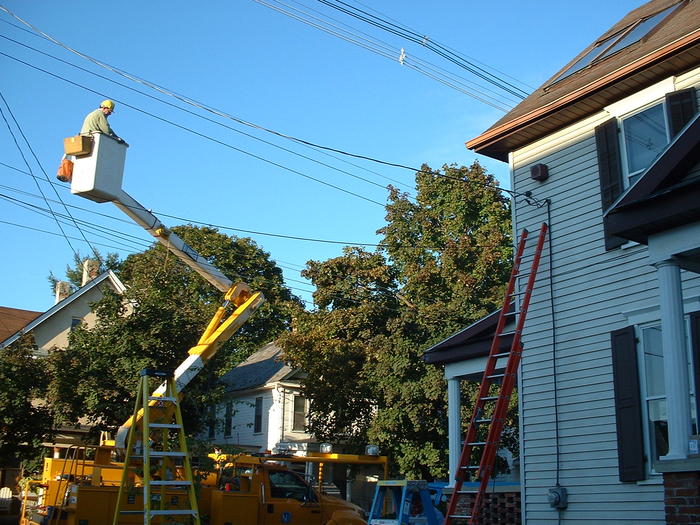 The electric company shows up
