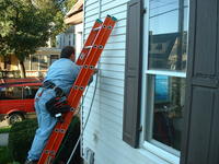 Jimmy installing the new electric